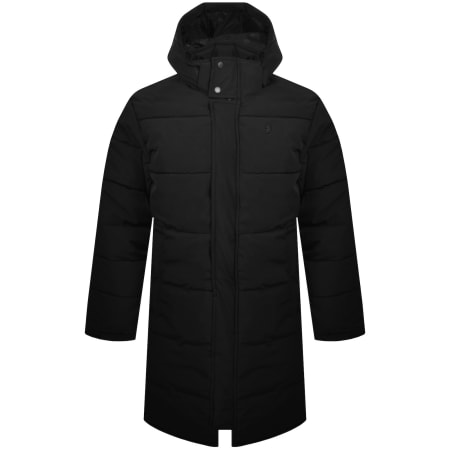 Luke 1977 Long Auckland Quilted Jacket Black | Mainline Menswear us